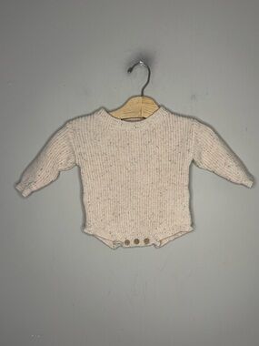 $12 ADD Reverie Threads Romper bubble confetti oat forever french knit sweater